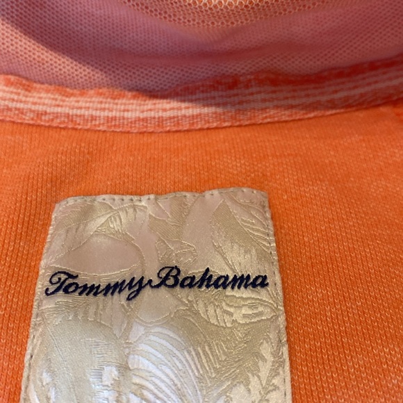 Tommy Bahama Quarter Zip L/S Cotton Lightweight Pullover Sweatshirt Top Pink M - Picture 6 of 10